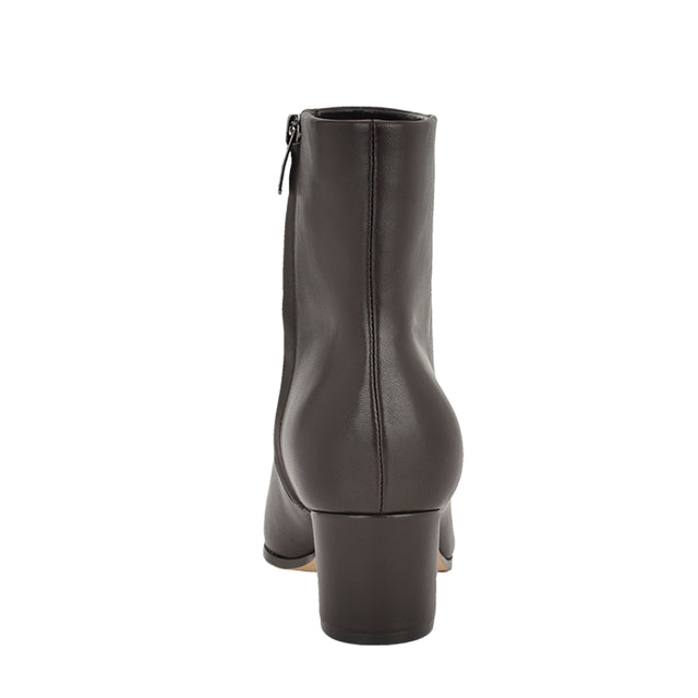 Nine West Savie Block Heel Ankle Leather Booties