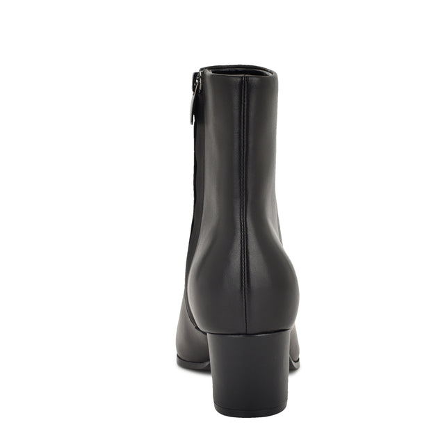 Nine West Savie Block Heel Ankle Leather Booties