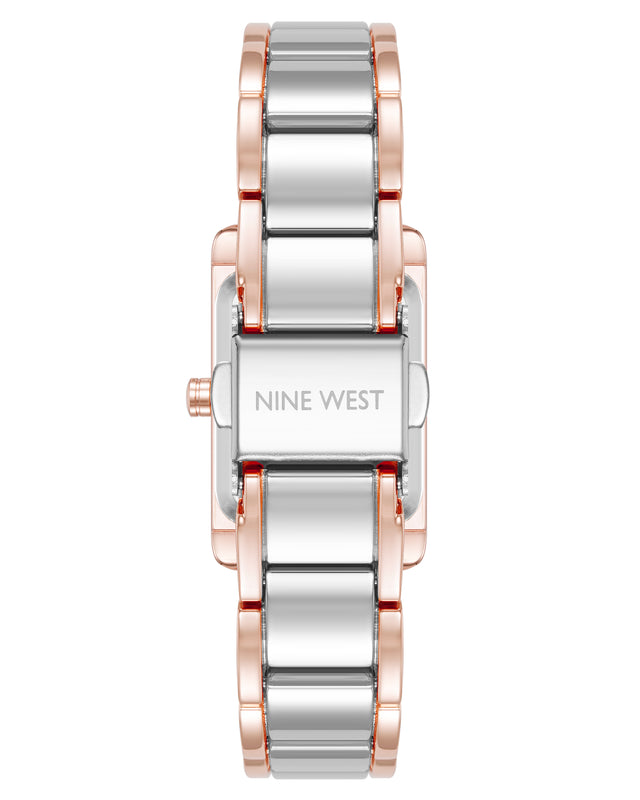 Nine West Slim Rectangular Case Watch