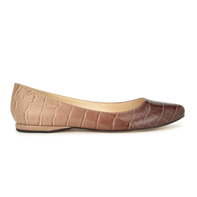 nine west Speakup Almond Toe Flats