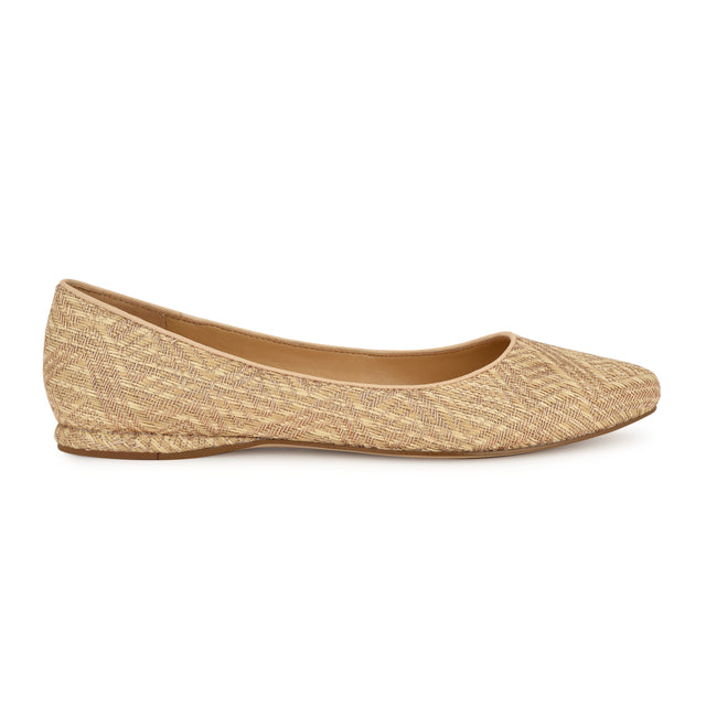 nine west Speakup Almond Toe Flats