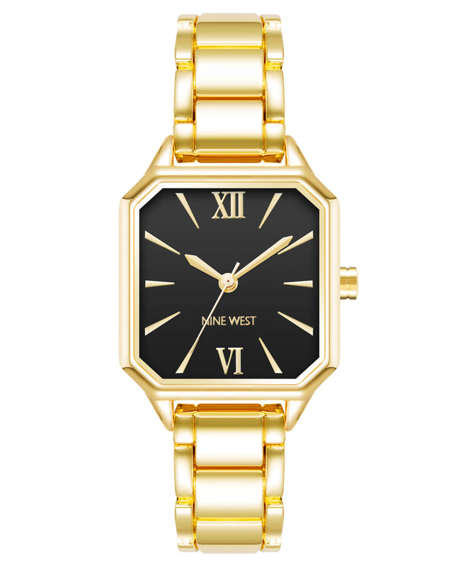 nine west Square Case Bracelet Watch