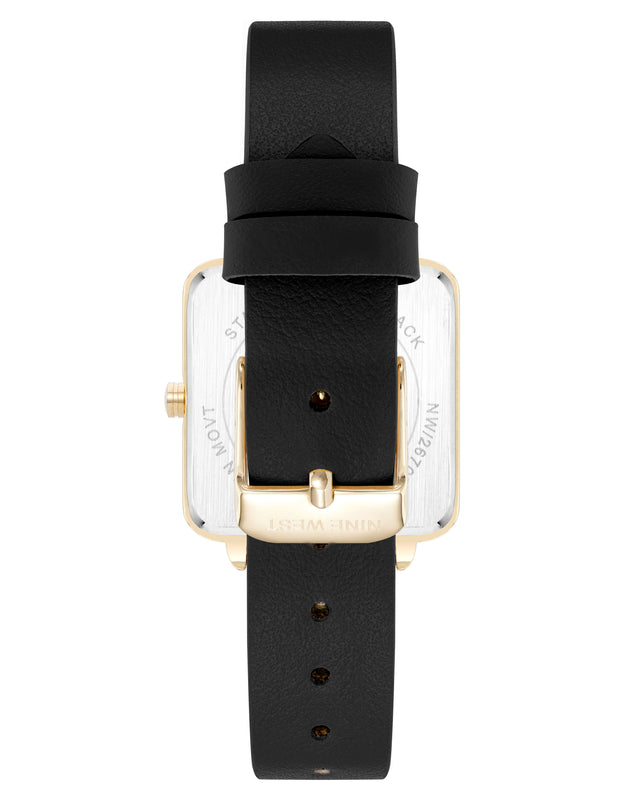 Nine West Square Case Smooth Strap Watch
