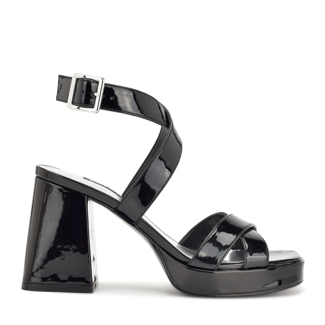 nine west Tackle Ankle Strap Platform Sandals