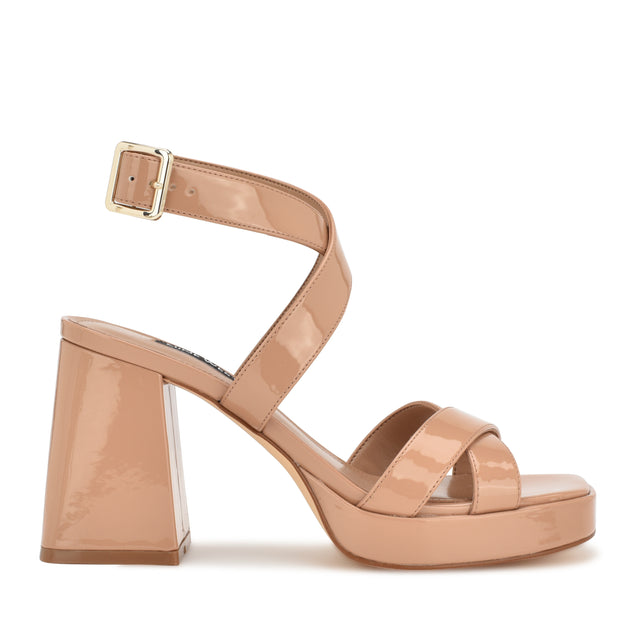 nine west Tackle Ankle Strap Platform Sandals