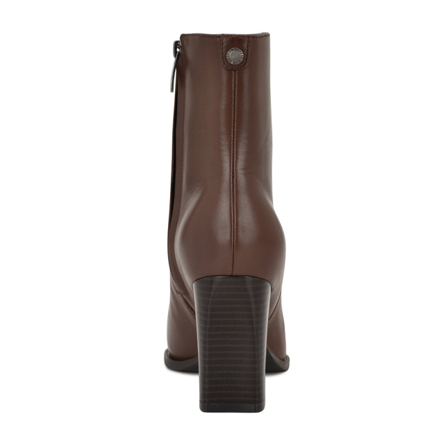 Nine West Tessay 9x9 Block Heel Leather Booties