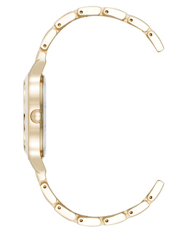 Nine West Textured Bezel Bracelet Watch