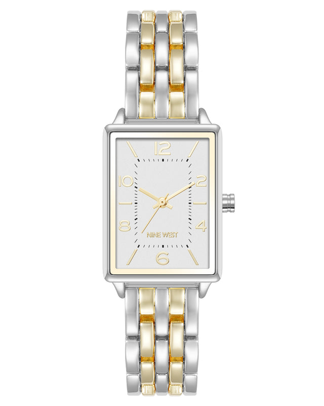 nine west Timeless Rectangular Case Watch