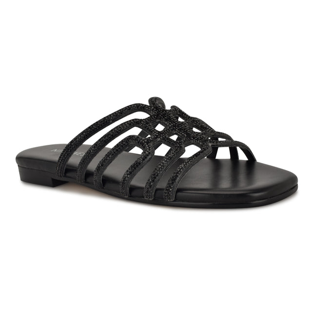 Nine West Timy Embellished Flat Sandals
