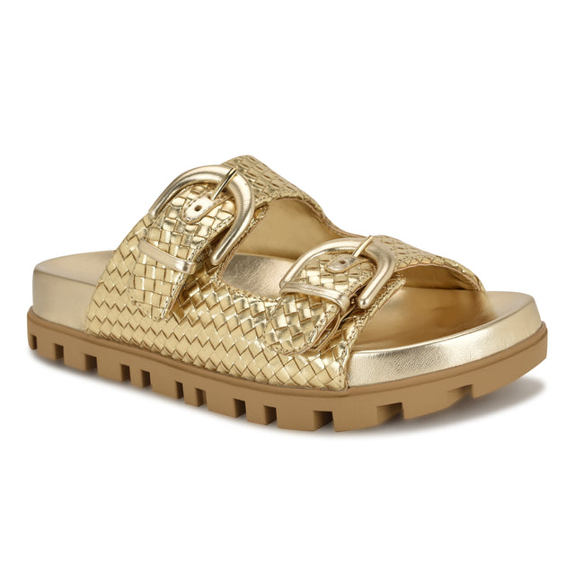Nine West Tindy Woven Footbed Sandals