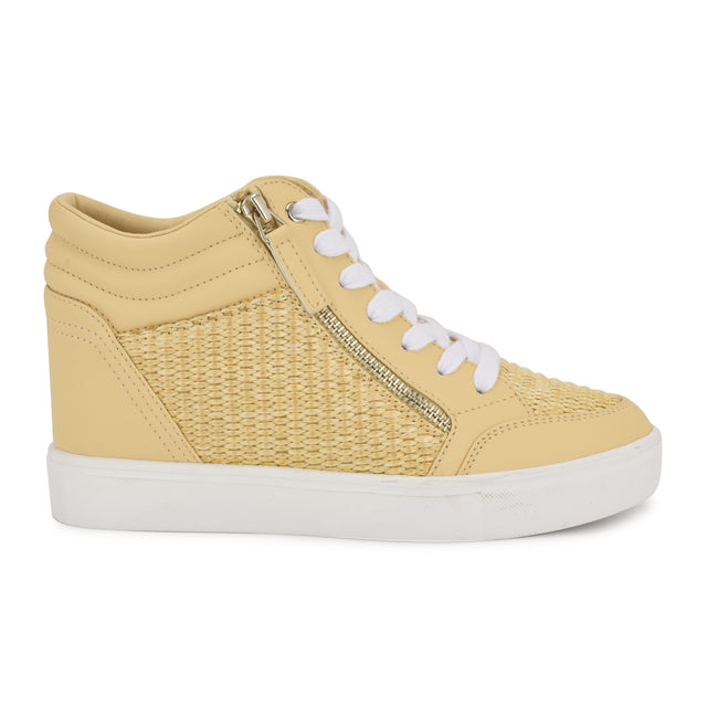 nine west Tons High Top Hidden Wedge Sneakers