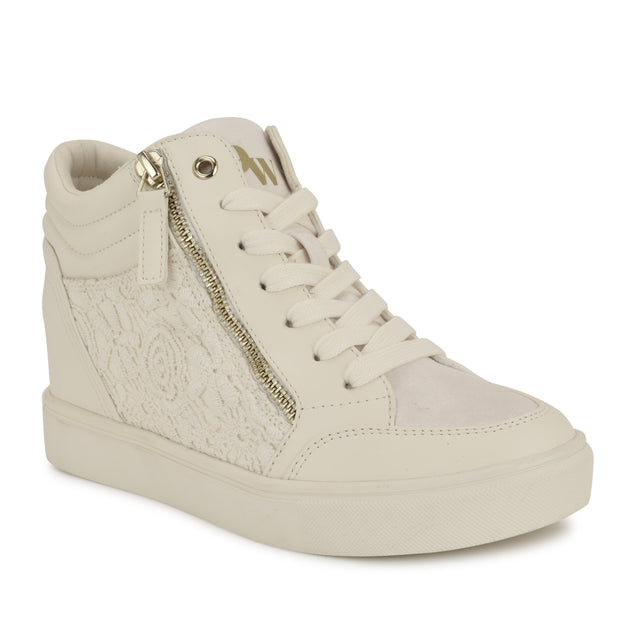 Nine West Tons High Top Hidden Wedge Sneakers