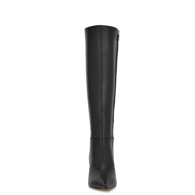 Nine West Somas Kitten Heel Knee High Leather Boots