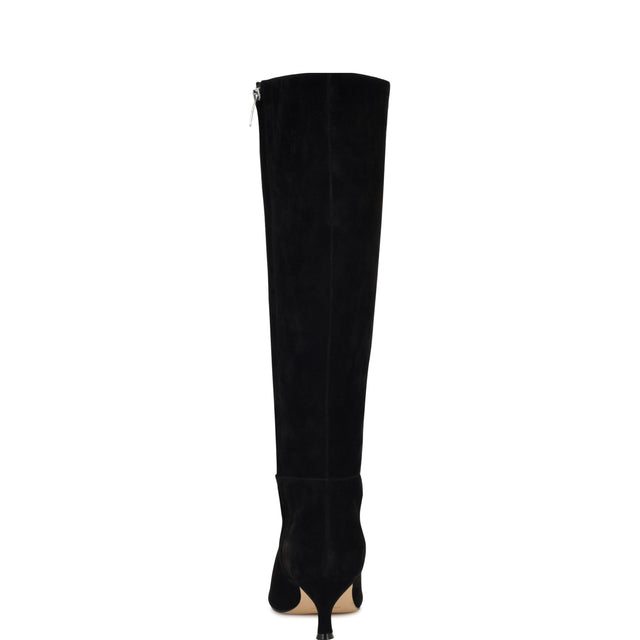 Nine West Somas Kitten Heel Knee High Leather Boots