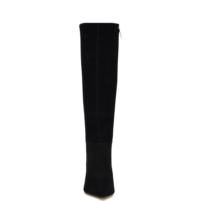 Nine West Somas Kitten Heel Knee High Leather Boots
